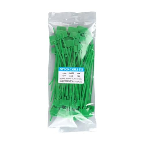 Repere fil electrique de 100 attaches fermeture eclair autobloquantes et outils marquage