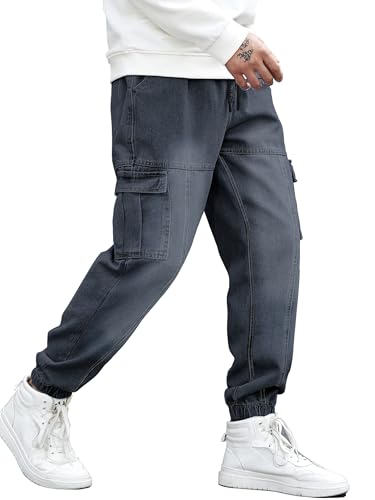 Image of Noble Monk Loose Fit Men's Flip Pocket Jean || Mens Stylish Loose Fit Denim Cargo || Multi-Pocket Styling Pant|| Men Jeans || Jeans for Men