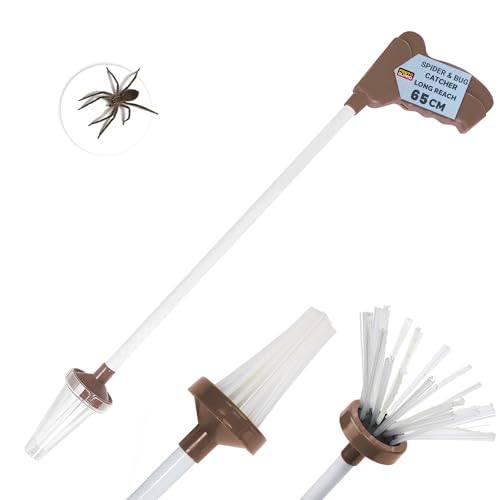 Pest Guard Spider Catcher Long Handle - Bed Bugs Traps Indoor & Outdoor with (65 cm) Long Handle & | Humane Spider & Insect Catcher Tool for Safe Bug Removal at Home, Office & Garden