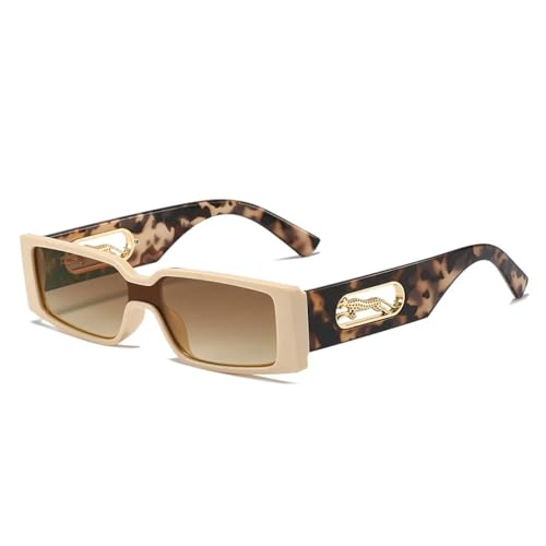 Lunettes caramel dégradé rectangulaires pour vos terrasses et sorties d'été