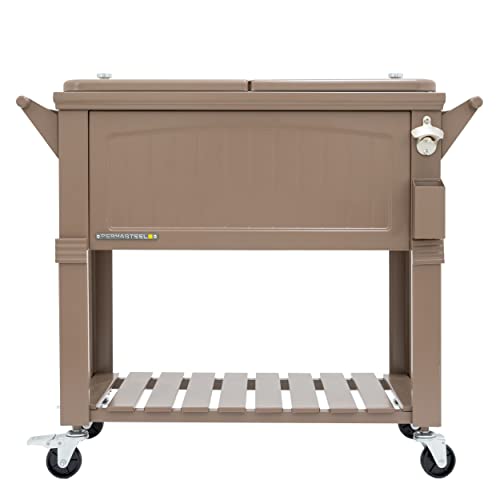 Permasteel Ps-203F1-Tp 80-Qt Antique Patio Cooler, Taupe #TOP12