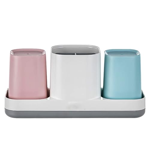 Boershun RB-2-KP Zahnbürstenhalter mit Bechern