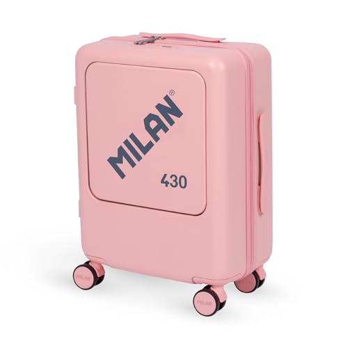 Milan valise cabine rigide 55 cm rose bagage à main voyage