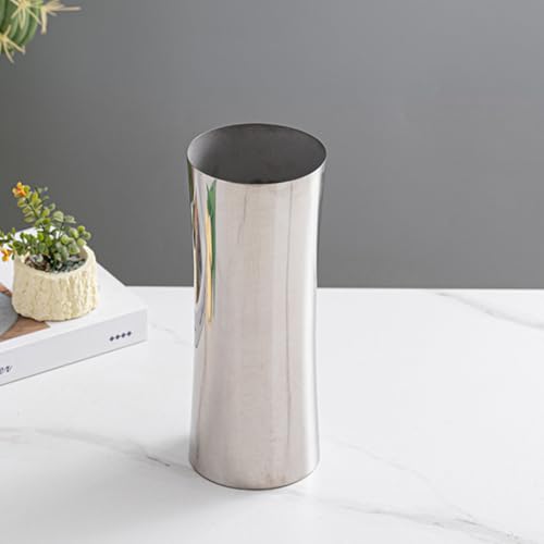 Vase à fleurs en acier robuste pour éviter la casse sur la table