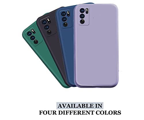 Image of A rtistque Liquid TPU Silicone Matte Shockproof Flexible with Camera Protection Soft Back Cover Case for Oppo Reno 6 Pro 5G - Purple