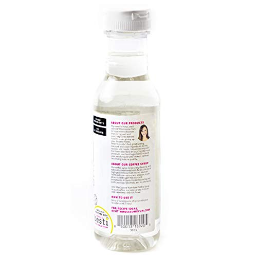 Wholesome Yum Keto Coffee Syrup - Sugar Free Vanilla Syrup With Monk Fruit & Allulose - For Hot And Cold Drinks - Naturally Sweetened & Flavored, Non Gmo, Low Carb, Gluten-Free, Vegan (12 Fl Oz) #TOP1