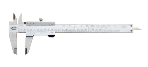 Standard Gage 00524001 Stainless Steel Vernier Caliper, Satin Chrome Finish, 1.6" Jaw Length