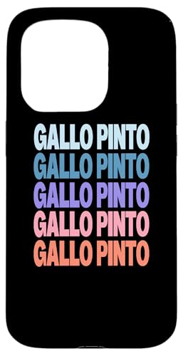 Funny Modern Repeated Text Design Gallo Pinto �X�}�z�P�[�X iPhone 15 Pro �p