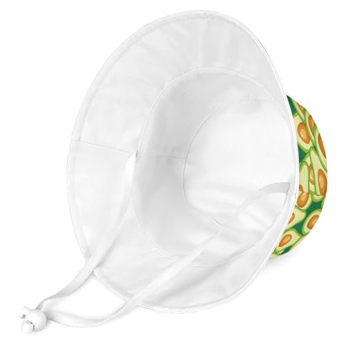 Healthy Food AvocadoChildren's Bucket Hat for Boys and Girls, Breathable Summer Beach Hat52cm3