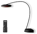 Bromic Eclipse Smart Heat 2900W Freestanding Patio Heater - Dimmable LED Light Ring, Radiant Heat, 220V-240V, Black Finish - BH0820001-1