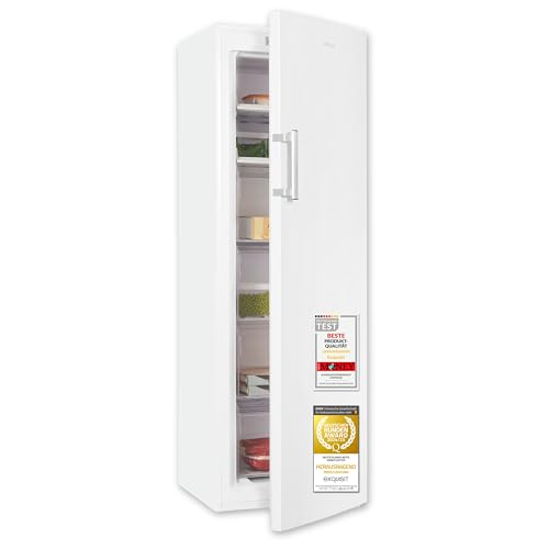 Exquisit Gefrierschrank NoFrost, Tiefkühlschrank groß, 194 Liter, Alarm-Funktion, 4-Sterne-Gefrieren, Schnellgefrieren, LED-Display, GS5271-NF-H-010E Exquisit Gefrierschrank NoFrost, Tiefkühlschrank groß, 194 Liter, Alarm-Funktion, 4-Sterne-Gefrieren, Schnellgefrieren, LED-Display, GS5271-NF-H-010E