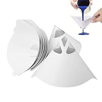 50 Stück Lacksiebe Lackfilter,Nylon Konisches Papier Filter,Trichterfiltern Lackfilter,Konische Papier Siebe,Filterkegel Papiertrichter,Papier Lacksiebe,Papier Lackfilter Für Autolack