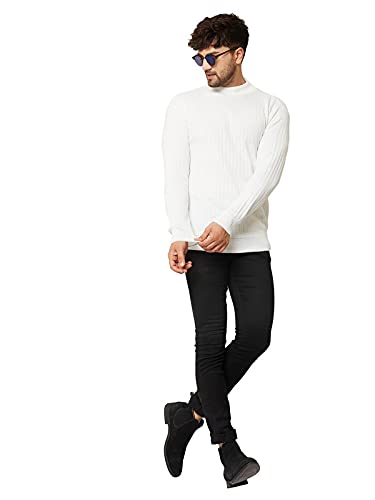 Image of Kvetoo Men High Neck Full Sleeve Winter Woolen Sweater