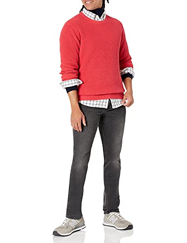 Goodthreads Men's Soft Cotton Rib Stitch Crewneck Sweater4