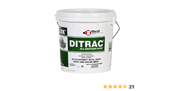 Amazon.com : Bell Labs Ditrac Blox 4# Rodent Poison Bait ...