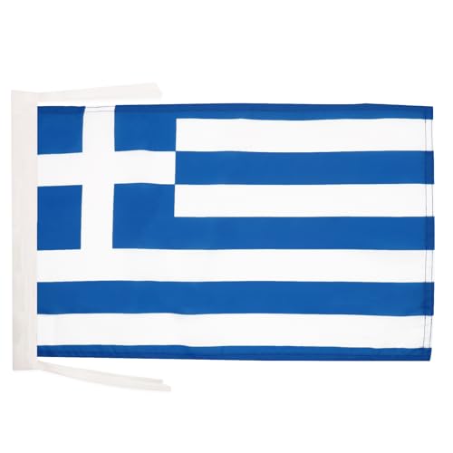 AZ FLAG - Flagge Griechenland - 45x30 cm Mit Kordel - Griechische Fahne 30 x 45 Cm - Flaggen