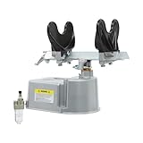 Vortex Mixer 700r/min, geeignet 1-5L Flüssiger Vortex-Shaker mit zwei Verstellbarer Klemmen Air Operated Paint Shaker Mini vortex mixer für Nagelsalons, Farbenfabriken, Schönheitssalons