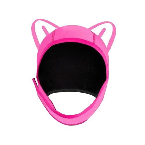kowaku Cat Ears Diving Hood Surfing Cap Lovely Head Cover Thermal Hood Swimming Hat for Sailing Kayaking Winter Water Sports Adult, L