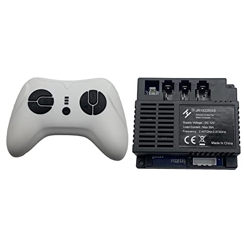 JR1922RXS 2.4G Remote Control and Receiver, for Kids Ride On Toys, 12V Control Box Motherboard Accessories Ride On Car Replacement Parts