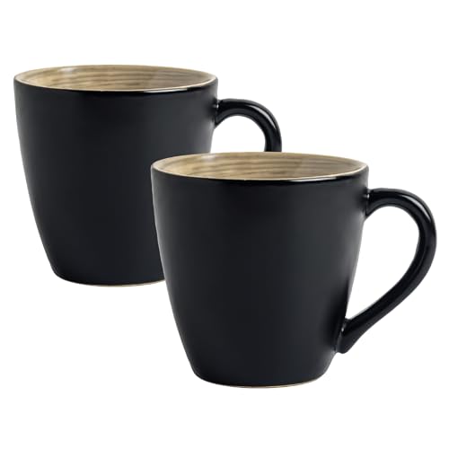 Image of Sipologie Artisan Ceramic Coffee Mug 280ml,Set of 2 - Desert Night