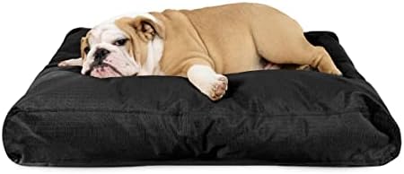 K9 Ballistics Tough Rectangle Pillow Dog Bed, Medium, Obsidian Bl...