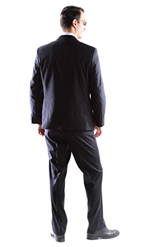 Caravelli Men's Single Breasted 2 Button Extra Fine Slim Fit Dress Suit2