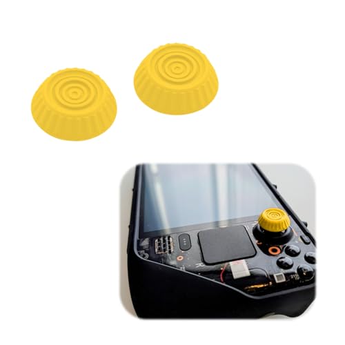 �W���C�X�e�B�b�N�L���b�v Steam Deck OLED�Ή� TPU�f�� ����~��&�ϖ��Ր� ���a2cm �Q�[���p�T���X�e�B�b�N�O���b�v 2�p�b�N (�C�G���[)