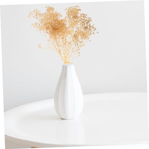 Ramo de flores secas Babysbreath blancas preservadas para decoración miniatura 4