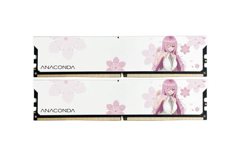 Image of ANACOMDA ANA Kingsnake DDR5 RAM 32GB (2x16GB) 6400MHz CL36 Desktop Memory, Intel XMP 3.0 Ready, AMD EXPO Support (BIOS Dependent), High-Performance Overclocking UDIMM, 288-Pin, Made in Taiwan