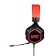 Konix UFC Kabelgebundenes 7.1 Gaming-Headset für PC - 50-mm-Lautsprecher - Abnehmbares Mikrofon - 2 m USB-Kabel - Hintergrundbeleuchtung - Schwarz und Rot