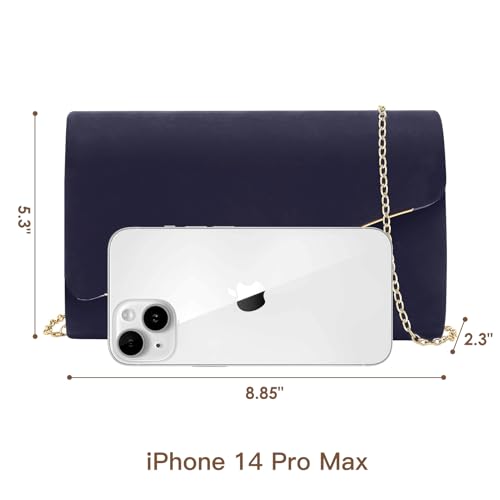 Image of Clutch Purses for Women Evening Bag Faux Suede Formal Party Wedding Cocktail Prom