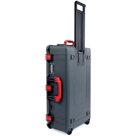 Pelican 1615 Air Case With Foam, Charcoal & Red