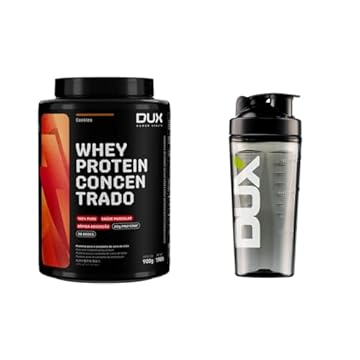 WHEY PROTEIN CONCENTRADO 900G + COQUETELEIRA Sabor Cookies 900g