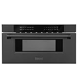 ZLINE 30' 1.2 cu. ft. Built-in Microwave Drawer in Black Stainless Steel