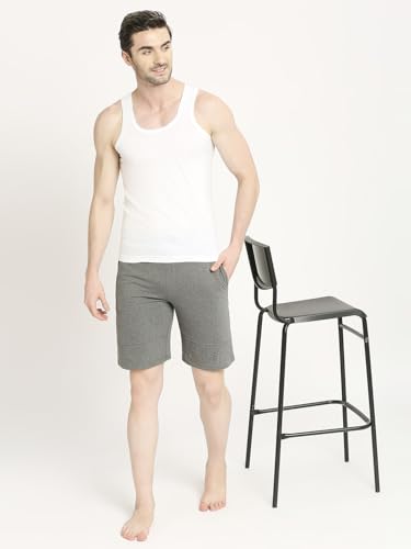 Image of VIP Bonus Classic Men Premium Cotton White Vest | Regular Fit | 100% Combed Cotton, Antibacterial and Odour Control White Vest | Combo Pack