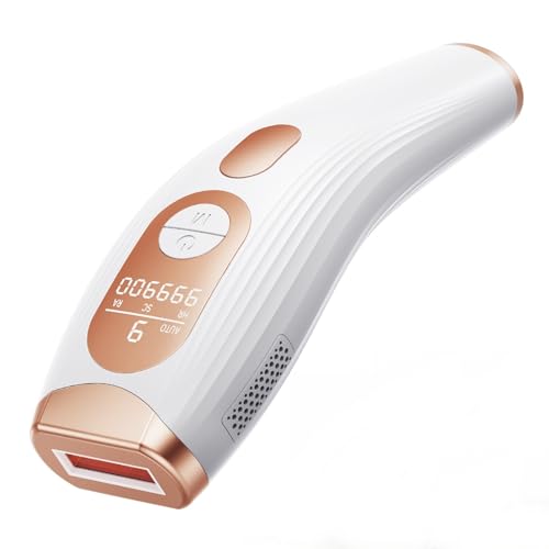 Epilatore Luce Pulsata con 3-in-1 Funzione, Epilatore Laser 9 Livelli di Energia, 999.900 Flashes Luce Pulsata, 600NM IPL Epilatore Laser Efficiente per Donne, Viso, Ascelle, Gambe e Corpo