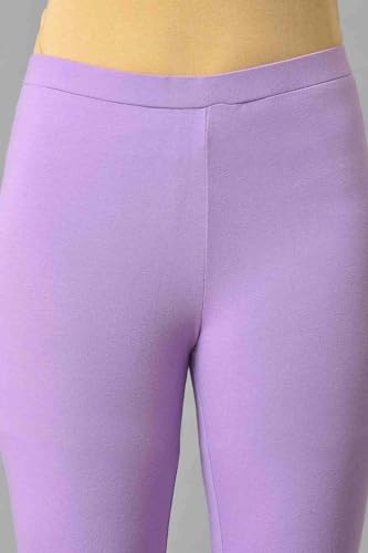 Image of W for Woman Women's Regular Fit High Rise Coral Cotton Jersey Tights
