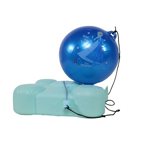Image of Disney Frozen Reflex Soccer Ball Training Kit for Kids - Indoor & Outdoor Solo Football Trainer with Recoil Action - Portable & Compact Soccer Practice Set|Gift for Boys & Girls Ages 3+
