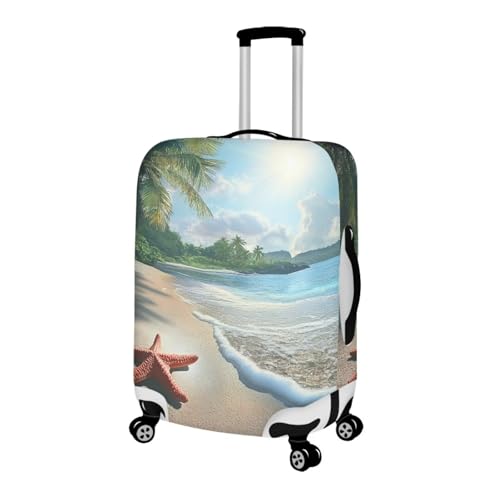 Cozeyat Beach Theme Travel Luggage Cover - Washable Elastic Suitcase Protector With Zipper for Wheeled Baggage - Anti-Scratch Sleeve Travel Accessories2