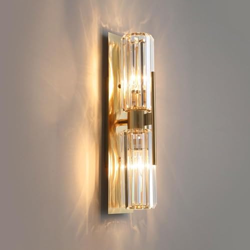 Applique murale cristal art déco luminaire haut de gamme prisme transparent
