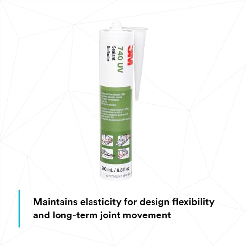 Image of 3M 740 Hybrid Sealant, Gray 1 /10 Gallon Cartridge (Pack of 1)