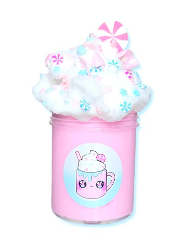 Pink Hot Coco Handmade Scented Butter Cloud Slime 6oz - Hoshimi Slimes