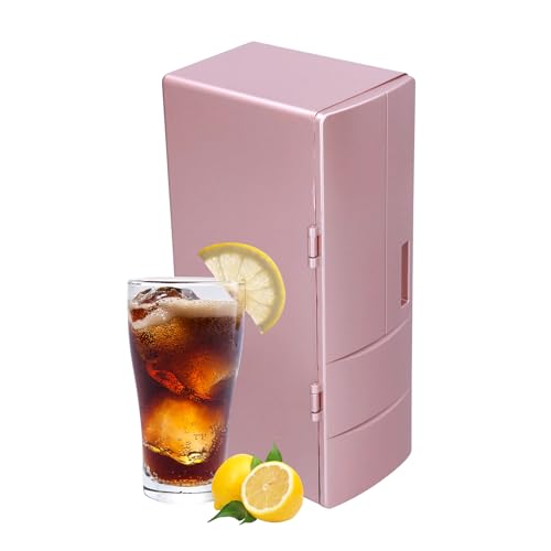 Mini Fridge, USB Portable Skincare Fridge, Small Fridge, Heat Preservation and Cold Storage Dual Use Refrigerator for Home Bedroom Drink or Makeup Storage