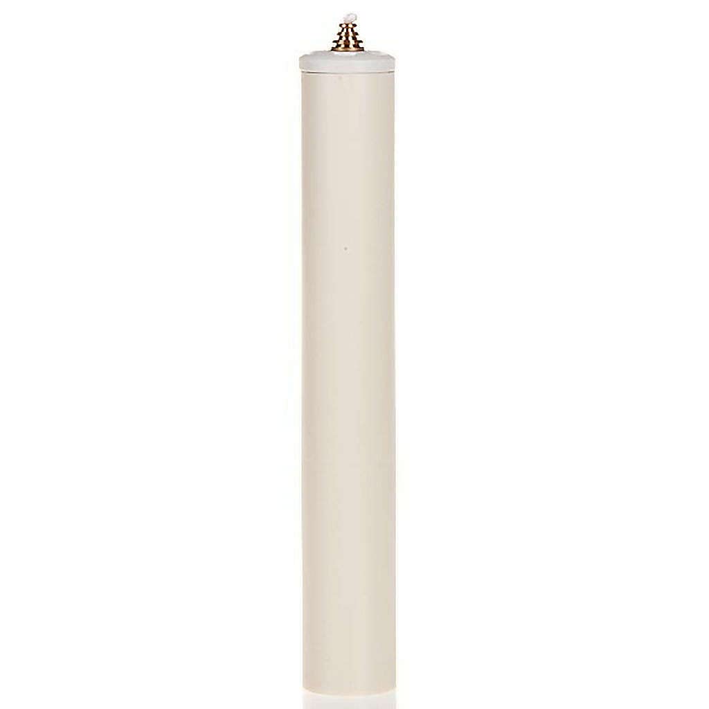 Holyart Bougies, cierges, chandelles: Bougie à cire liquide avec cartouche 4 cm diamètr, 30 cm (11.82 inc.)