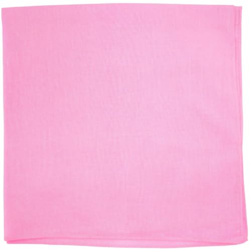 Image of MDSTYLE 100% Cotton Solid Color Bandana for Men & Women 22 inch x 22 inch Handkerchief Headband Scarf