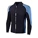 INTBOSS Wetsuit Top Men,2mm Mens Wetsuit Top Long Sleeve Wetsuit Jacket Men Front Zip Warm Neoprene Wets Suit Jackets for Men Stretch Mens Wetsuit Jacket