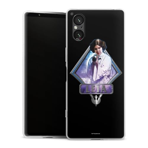 Coque Xperia 5 V silicone antichoc et étui souple Princesse Star Wars