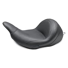Mustang Motorcycle Seats 76078 Lowdown Touring Solo Seat for Harley-Davidson Electra Glide Standard, Road Glide, Road King & Street Glide 2008-21, Original, Black, Reduced Reach
