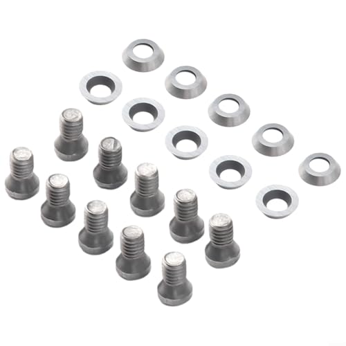 Yhenlovtt Lot de 10 inserts ronds en carbure Ci5 8 9 mm pour tournage à bois et rabot de menuiserie, fraises de rechange pour outils de finition creux