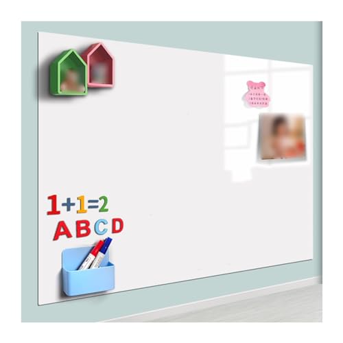 MOOIOO Self-Adhesive Writing Board Film Magnetic Whiteboard Paper Self-Adhesive Dry Erase Boards Multicolor Multiple Sizes(Black,31.50x39.37in/80x100CM)